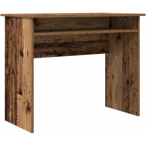 Bureau，Table de travail，Table d'étude vieux bois 90x50x74 cm bois d'ingénierie CFW60639 (1/5)