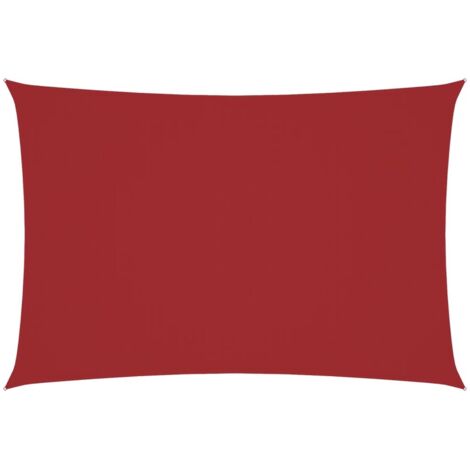 Voile de parasol，Voile d'ombrage，Toile d'ombrage tissu oxford rectangulaire 3x6 m rouge CFW75507 (1/5)