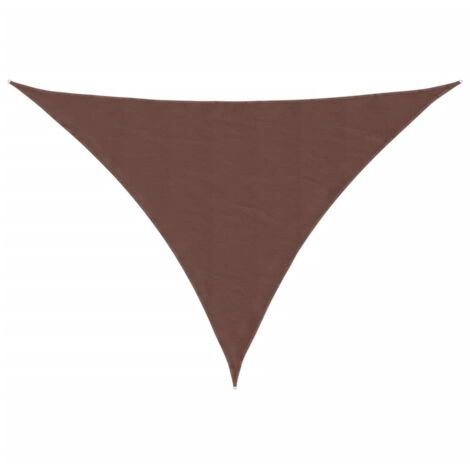 Voile de parasol,Voile d'ombrage,Toile d'ombrage Tissu Oxford triangulaire 5x7x7 m Marron CFW13307 (1/5)