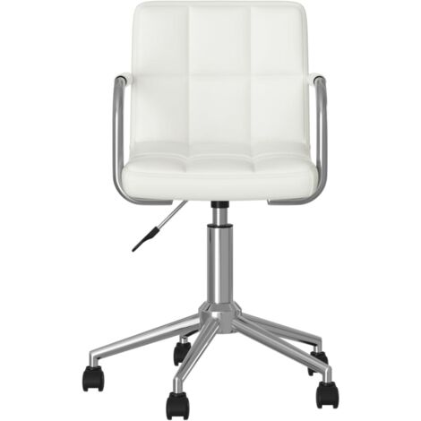 Chaise pivotante de salle à manger,Chaise de cuisine Blanc Similicuir CFW90766 (1/5)