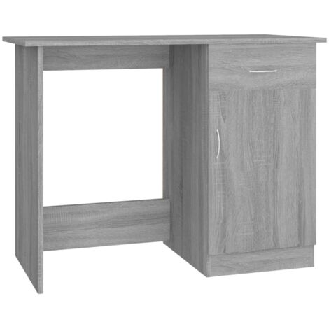 Bureau，Table de travail，Table d'étude Sonoma gris 100x50x76 cm Bois d'ingénierie CFW49651 (1/5)