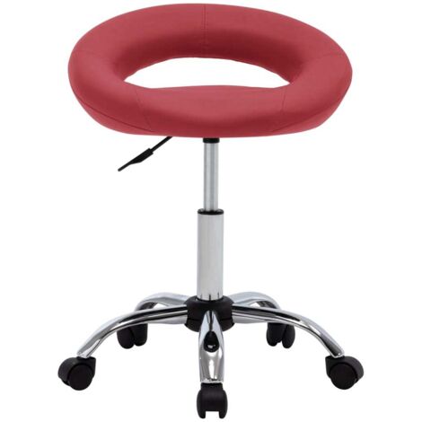 Chaise de salon,Chaise pivotante à dîner Rouge bordeaux Similicuir CFW75680 (1/5)