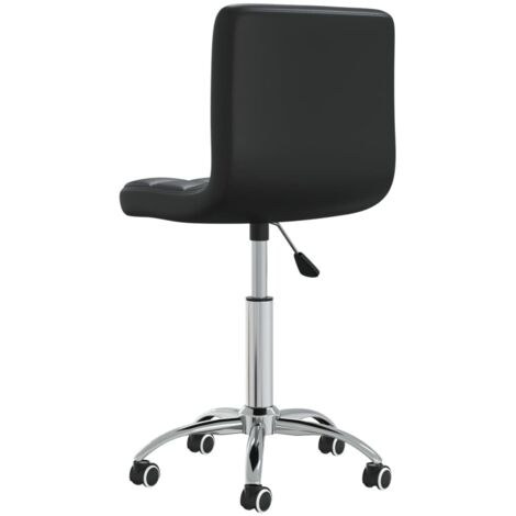 Chaise pivotante de salle à manger,Chaise de cuisine Noir Similicuir CFW44699 (1/5)