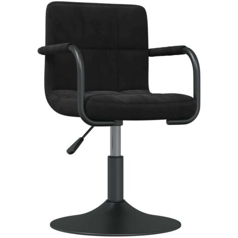 Chaise de salle à manger,Chaise de cuisine Noir Velours CFW53321 (1/5)