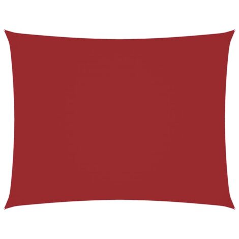 Voile de parasol,Voile d'ombrage,Toile d'ombrage tissu oxford rectangulaire 5x6 m rouge CFW53698 (1/5)