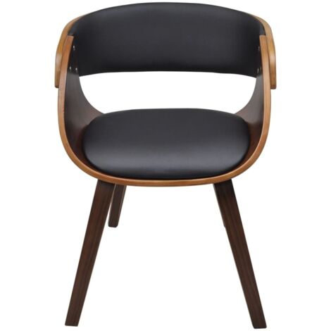 Chaise à manger,Chaise de cuisine bois courbé et similicuir CFW52304 (1/5)