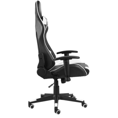 Chaise de jeu, Chaise Gaming pivotante Blanc PVC CFW99188 (1/5)