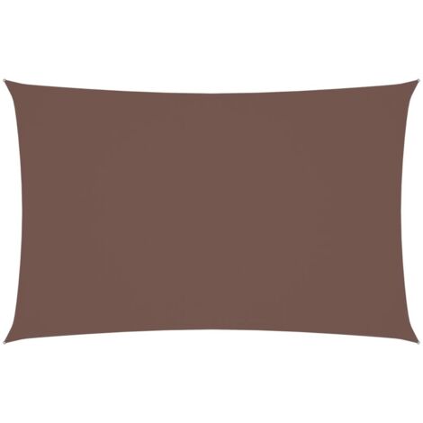Voile de parasol,Voile d'ombrage,Toile d'ombrage tissu oxford rectangulaire 2x4,5 m marron CFW77503 (1/5)