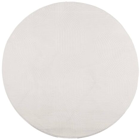 Tapis de sol,Tapis IZA poils courts style scandinave crème Ø 80 cm CFW464354 (1/5)