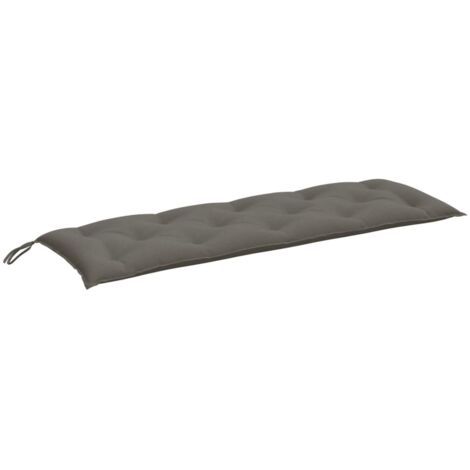 Coussin de banc de jardin,Coussin d'extérieur gris foncé mélangé 150x50x7 cm tissu CFW712653 (1/5)