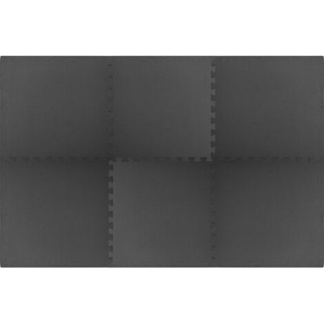 Tapis de sol,Tapis de sol 6 pcs 2,16 ㎡ Mousse EVA Noir CFW733579 (1/5)