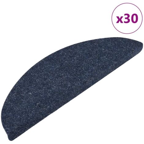 Tapis d'escalier auto-adhésifs 30 pcs,Marches d'escalier bleu 56x17x3 cm CFW677325 (1/5)