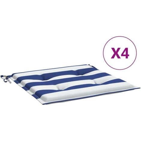 Coussins de chaise de jardin lot de 4,Coussins d'extérieur 50x50x4 cm CFW119487