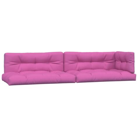 Coussin d'extérieur,Coussins de palette lot de 5 rose tissu CFW655063 (1/5)