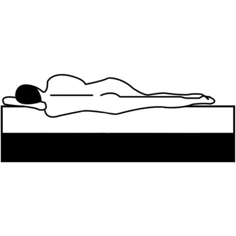 Matelas de lit Matelas de sommier à lattes 160x80x20 cm tissu CFW139560 CFW133115 (1/5)