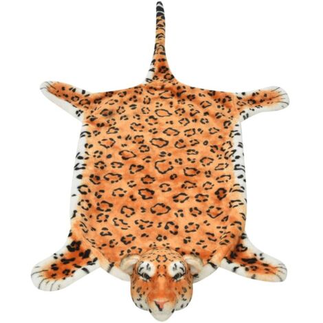Tapis de sol,Tapis en peluche en forme de léopard 139 cm Marron CFW366284 (1/5)