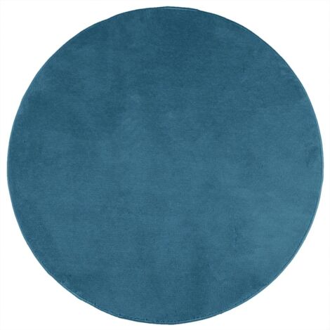 Tapis de sol,Tapis OVIEDO à poils courts turquoise Ø 200 cm CFW934470 (1/5)