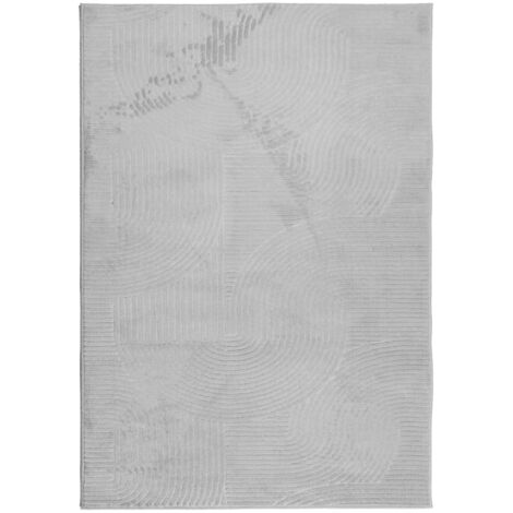 Tapis de sol,Tapis IZA poils courts style scandinave gris 120x170 cm CFW150954 (1/5)