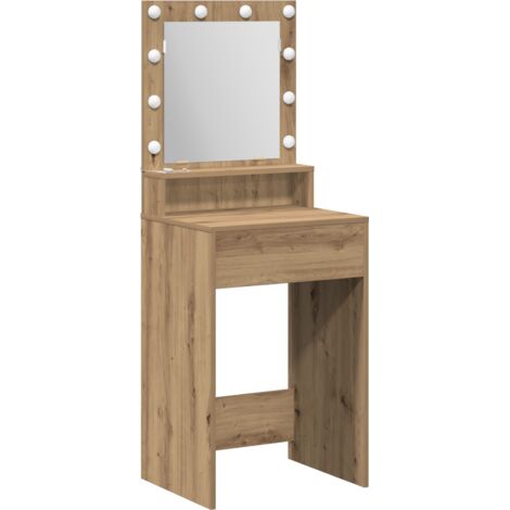 Coiffeuse,Table de maquillage chêne artisanal 50 x 41 x 135 cm Bois d'ingénierie CFW714920 (1/5)