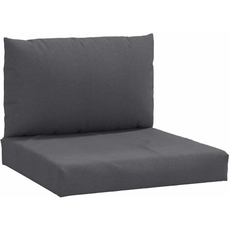 Coussins de palette lot de 2,Coussins d'extérieur anthracite mélangé tissu CFW407514 (1/5)