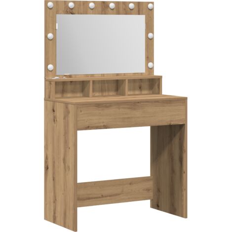 Coiffeuse,Table de maquillage chêne artisanal 79 x 41 x 135 cm Bois d'ingénierie CFW387704 (1/5)