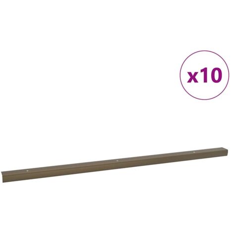 Nez de marche 10 pcs Marron 67 cm Aluminium CFW689600 (1/5)