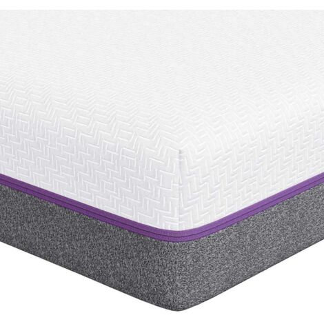 Matelas Blanc et Gris 80 x 200 cm Mousse à Mémoire CFW622694 (1/5)