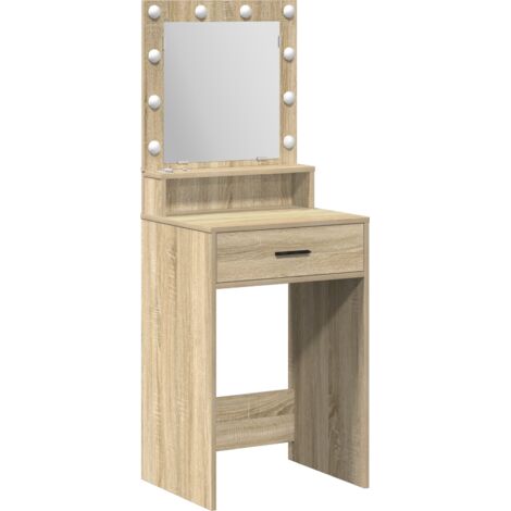 Coiffeuse,Table de maquillage Chêne sonoma 50 x 41 x 135 cm Bois d'ingénierie CFW861006 (1/5)