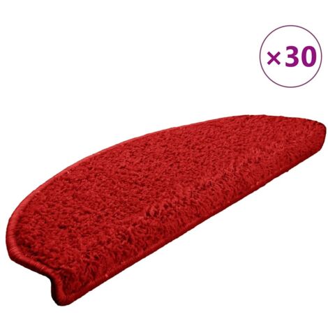 Tapis d'escalier 30 pcs,Marches d'escalier 65 x 21 x 4 cm Rouge Demi-rond Grand CFW899548 (1/5)