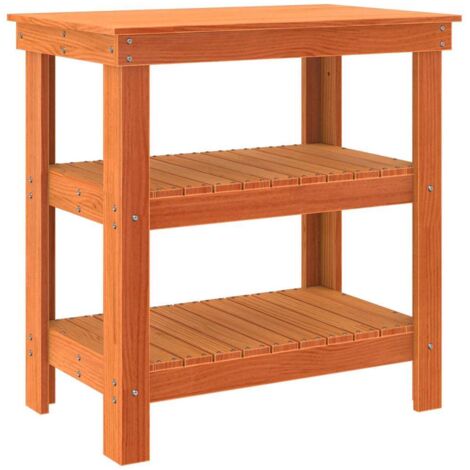 Établi Marron cire 78,5 x 50 x 80 cm Bois massif en pin CFW47112 (1/5)