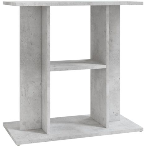 Support pour aquarium Meuble pour Aquarium gris béton 60x30x60 cm bois d'ingénierie CFW56593