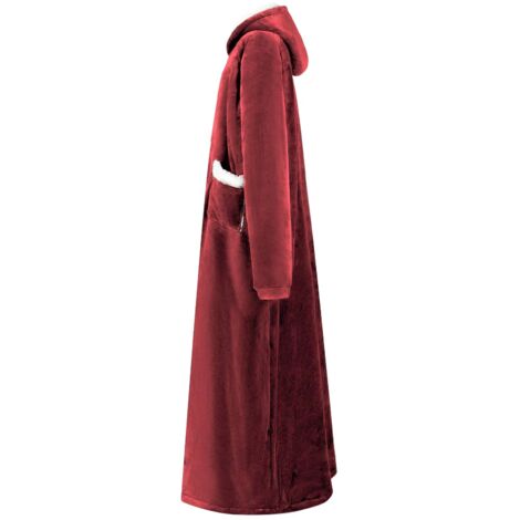 Capuche De Couverture écurie Jack's Doublée Polaire - Bordeaux Et Marine - Taille L