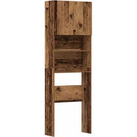 Meuble de machine à laver vieux bois bois d'ingénierie CFW29708 (1/5)