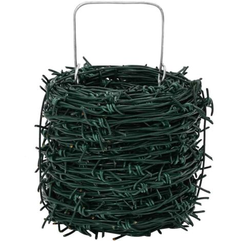 Fil de fer barbelé d'enchevêtrement rouleau vert 100 m CFW96913