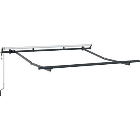 Cadre de auvent Anthracite 2.5 x 2 m Métal CFW24660 (1/5)