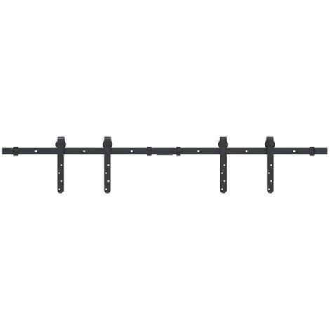 Kit de porte d'armoire coulissante 122 cm acier au carbone CFW88960 (1/5)