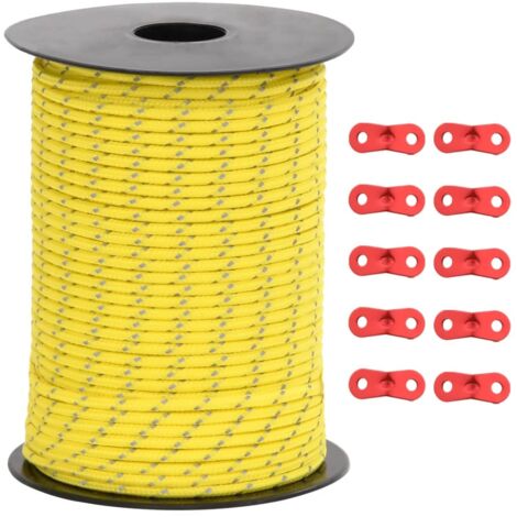 Corde，Cordage de haubanage de tente avec bandes réfléchissantes et clés CFW74478 (1/5)