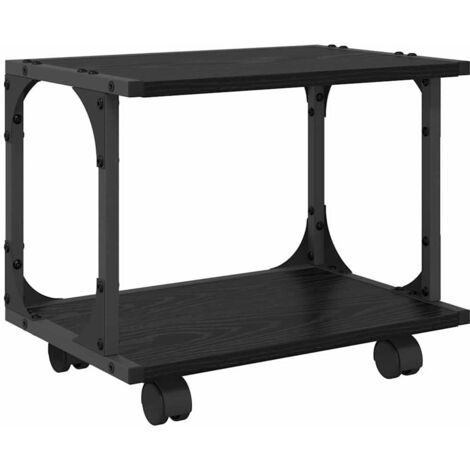 Support d'imprimante Chêne noir 41 x 28 x 33.5 cm CFW70427 (1/5)