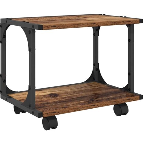 Support d'imprimante Bois Ancien 41 x 28 x 33.5 cm CFW95340 (1/5)