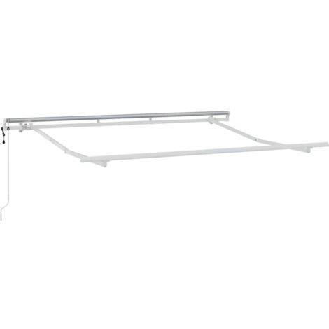 Cadre de auvent Blanc 3 x 2 m Métal CFW32811 (1/5)