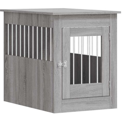 Meuble de cage pour chiens sonoma gris 55x80x68 cm CFW98769 (1/5)