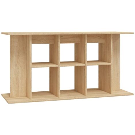 Support d'aquarium Meuble pour Aquarium chêne sonoma 120x40x60cm bois d'ingénierie CFW74887