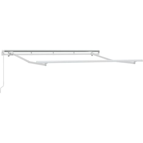 Cadre de auvent Blanc 3 x 2 m Métal CFW92603 (1/5)
