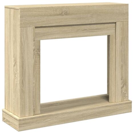 Cadre de cheminée chêne sonoma 100x30x87,5 cm bois d'ingénierie CFW90768