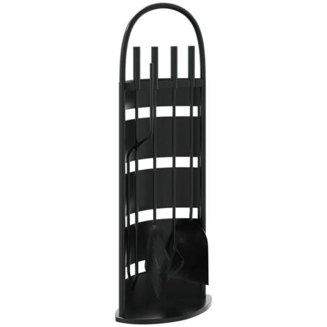 Ensemble d'ustensiles de cheminée 5 pièces 23 x 15 x 66 cm Acier CFW11802 (1/5)