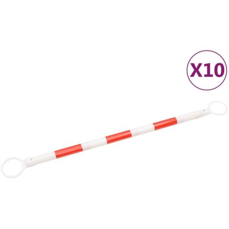 Barres de cônes de circulation rétractables 10pcs ABS 116-197cm CFW52347