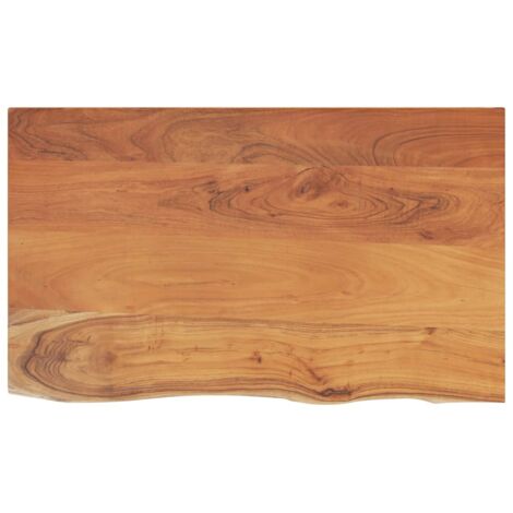 Comptoir de salle de bain 90x60x2,5 cm rectangulaire acacia CFW39913