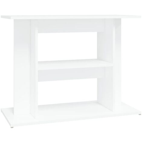 Support pour aquarium Meuble pour Aquarium blanc 80x35x60 cm bois d'ingénierie CFW56325
