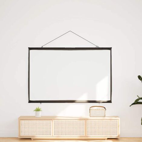 Écran De Projection Cadre Fixe 72/80/84 Pouces - Format 16:9, PVC Gris, Compatible 4K/8K - Pour Home Cinéma