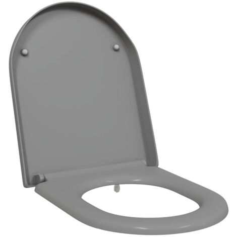 Siège de Toilette à Libération Rapide Gris 46.2 x 36 x 4.3 cm CFW71650 (1/5)